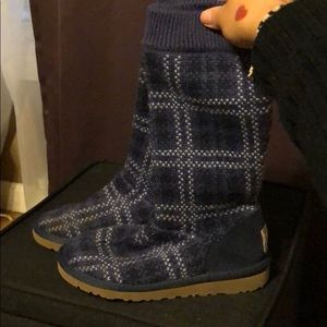 Purple plaid UGGS